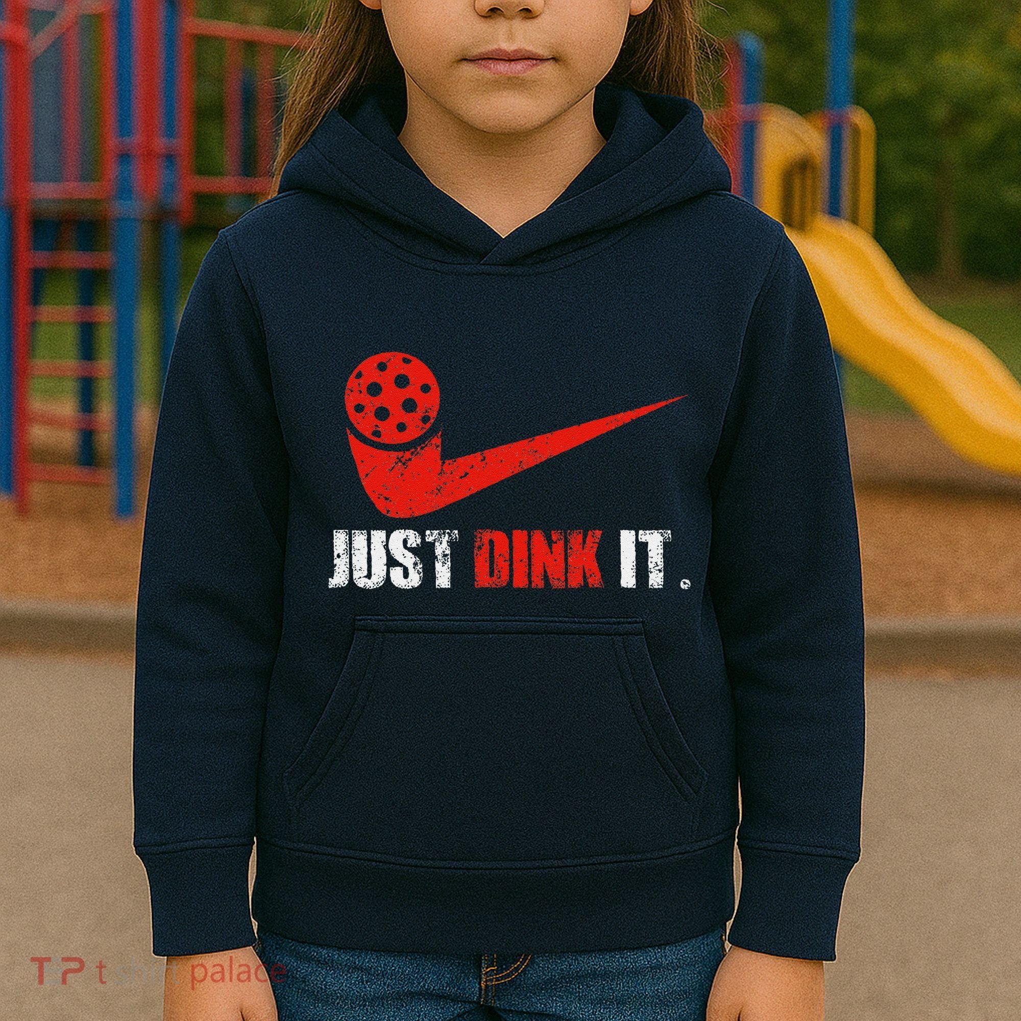 Just Dink It Pickleball Player Fan Gift Kids Hoodie