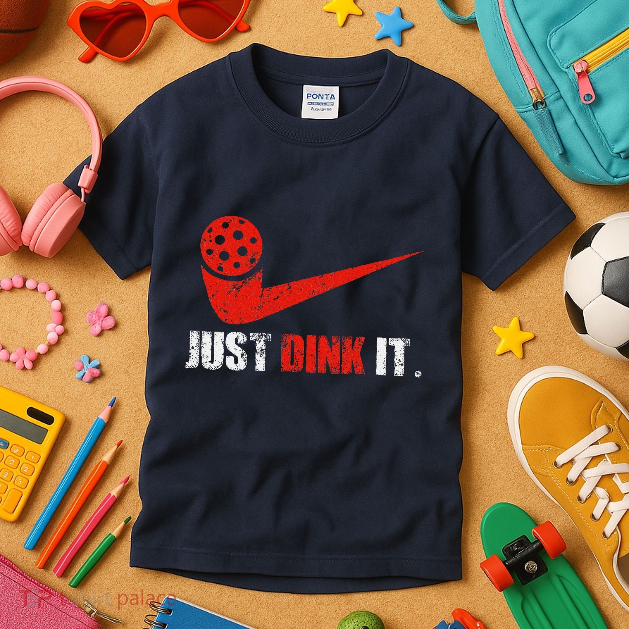 Just Dink It Pickleball Player Fan Gift Kids T-Shirt