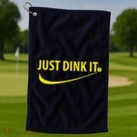 Just Dink It Pickleball Golf Towel thumb 1