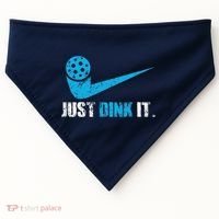 Just Dink It Pickleball Player Fan Gift USA-Made Doggie Bandana thumb 0