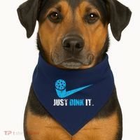 Just Dink It Pickleball Player Fan Gift USA-Made Doggie Bandana thumb 1