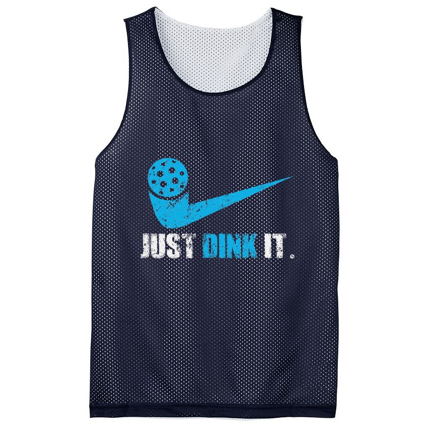 Just Dink It Pickleball Player Fan Gift Mesh Reversible Basketball Jersey Tank