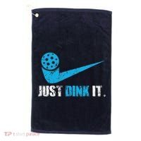 Just Dink It Pickleball Player Fan Gift Golf Towel thumb 0