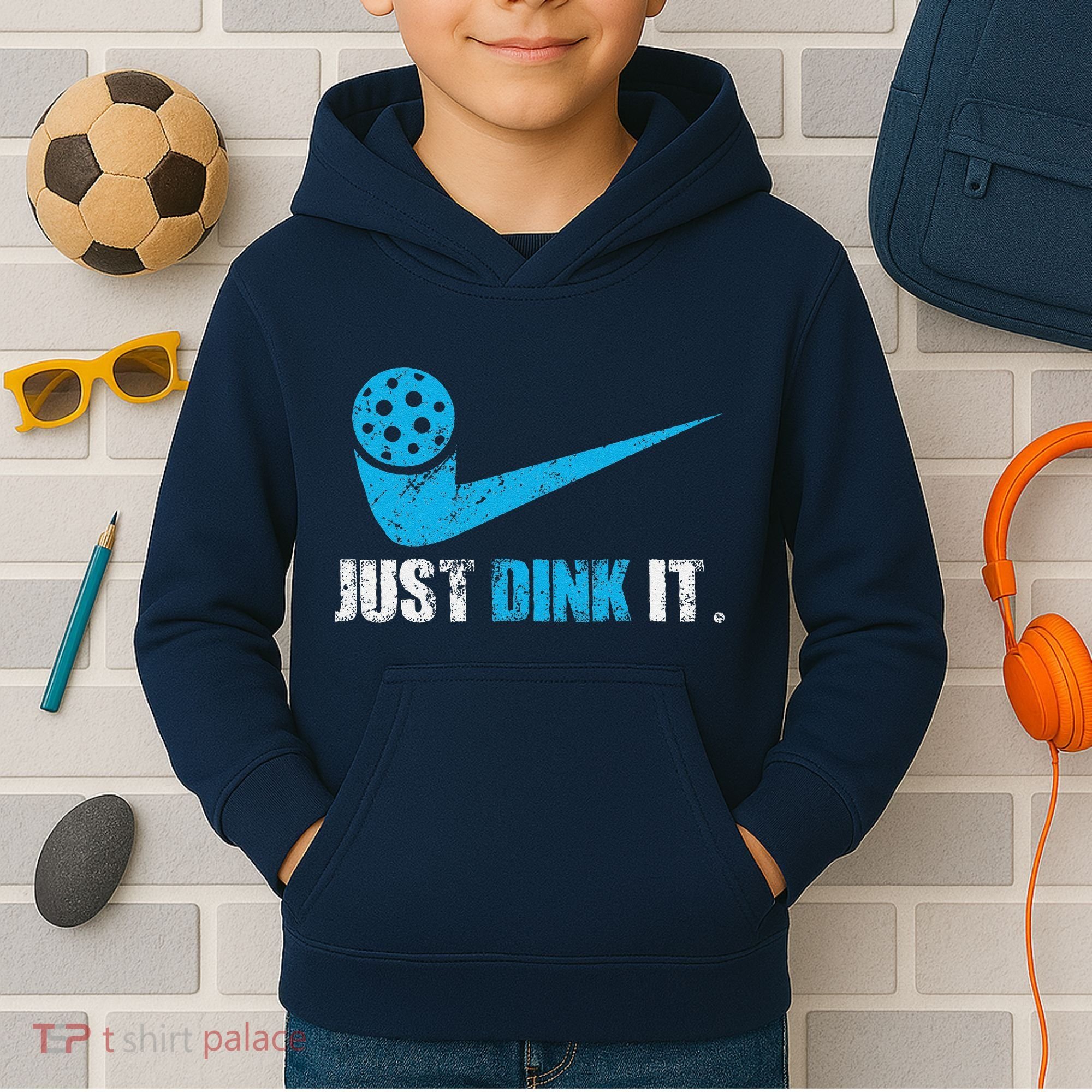 Just Dink It Pickleball Player Fan Gift Kids Hoodie