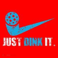 Just Dink It Pickleball Player Fan Gift Santa Hat thumb 1