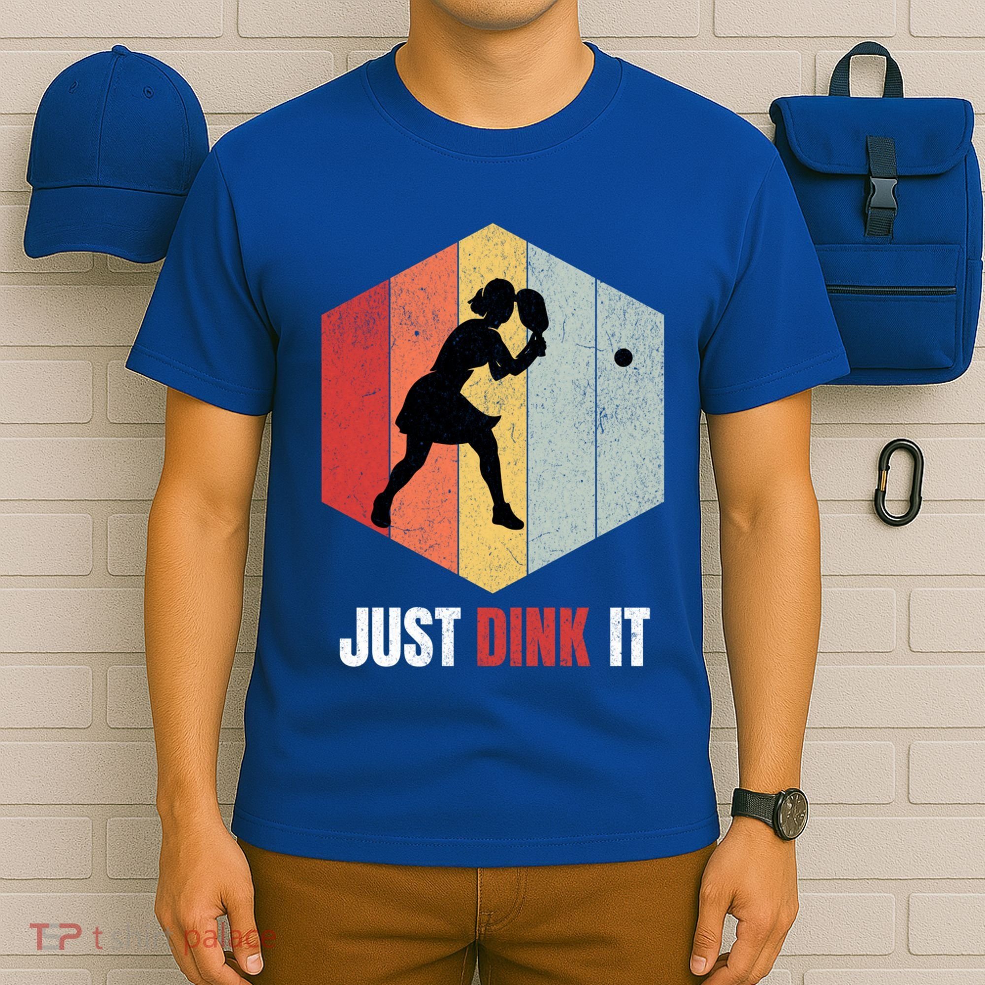 Just Dink It Vintage Pickle Ball And Pickleball Fan Gift T-Shirt