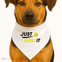 Just Dink It Pickleball USA-Made Doggie Bandana thumb 1