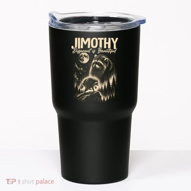 Jimothy Different Is Beautiful Raccoon Tumbler