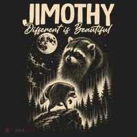 Jimothy Different Is Beautiful Raccoon Tumbler thumb 3