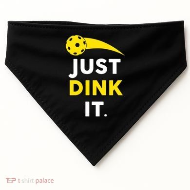 Just Dink It Funny Pickleball USA-Made Doggie Bandana