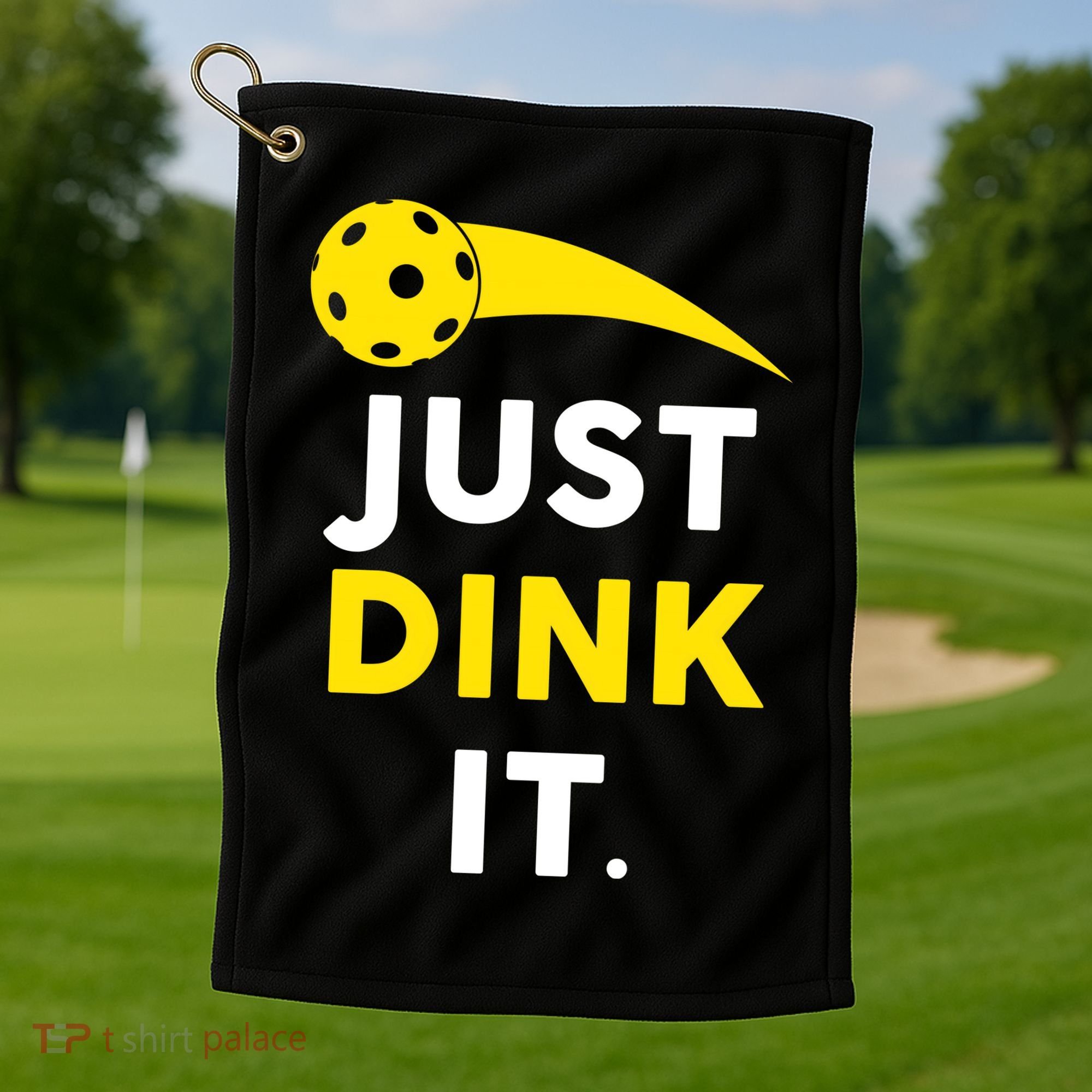 Just Dink It Funny Pickleball Golf Towel
