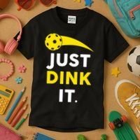 Just Dink It Funny Pickleball Kids T-Shirt thumb 3