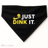 Just Dink It Funny Pickleball Play Pickle Ball USA-Made Doggie Bandana thumb 0