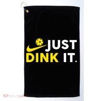 Just Dink It Funny Pickleball Play Pickle Ball Golf Towel thumb 0
