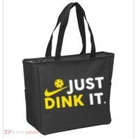 Just Dink It Funny Pickleball Play Pickle Ball Tote Bag thumb 2