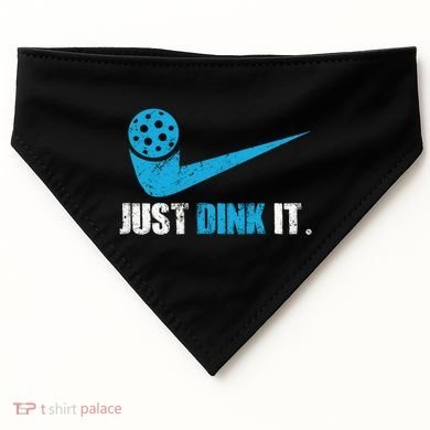 Just Dink It Pickleball Player Fan Gift USA-Made Doggie Bandana