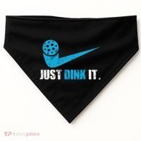Just Dink It Pickleball Player Fan Gift USA-Made Doggie Bandana thumb 0