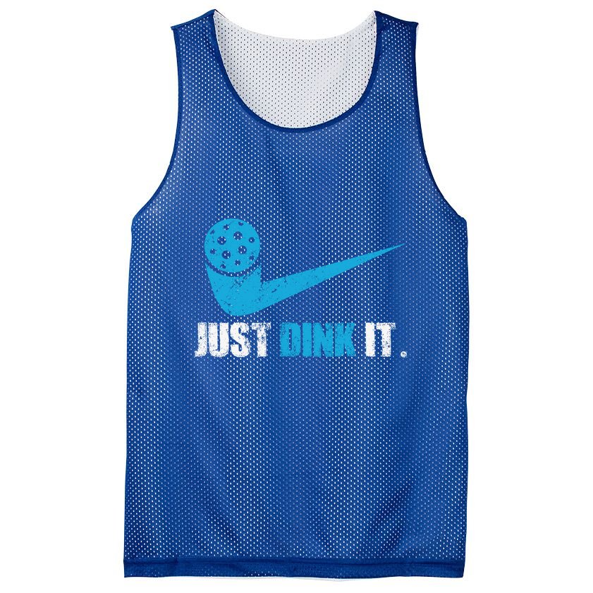 Just Dink It Pickleball Player Fan Gift Mesh Reversible Basketball Jersey Tank