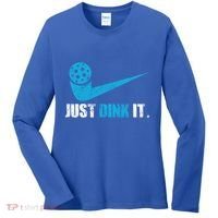Just Dink It Pickleball Player Fan Gift Women's Long Sleeve Shirt thumb 0