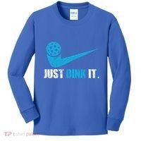 Just Dink It Pickleball Player Fan Gift Kids Long Sleeve Shirt thumb 0