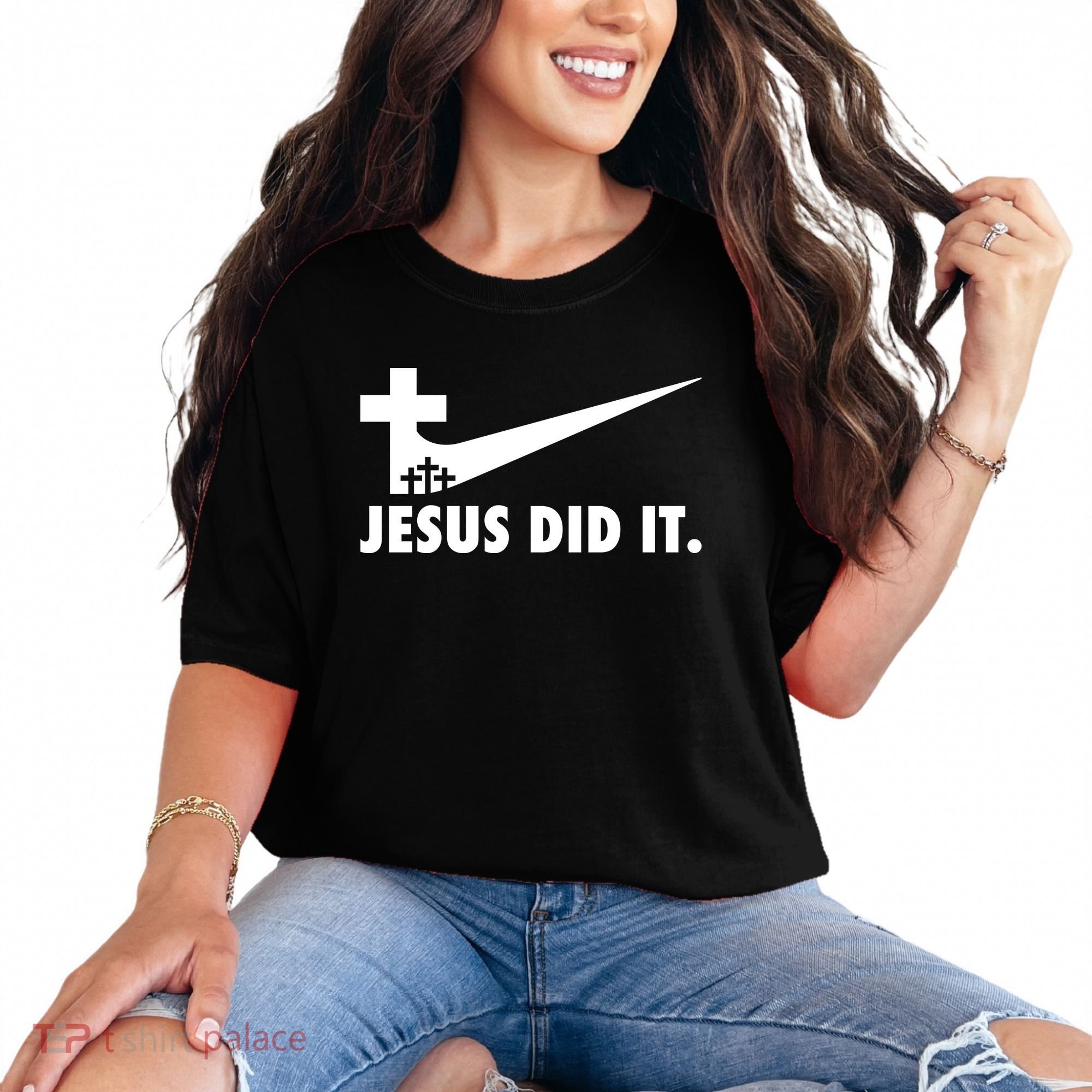 Jesus Did It Cross Comfort Colors T-Shirt