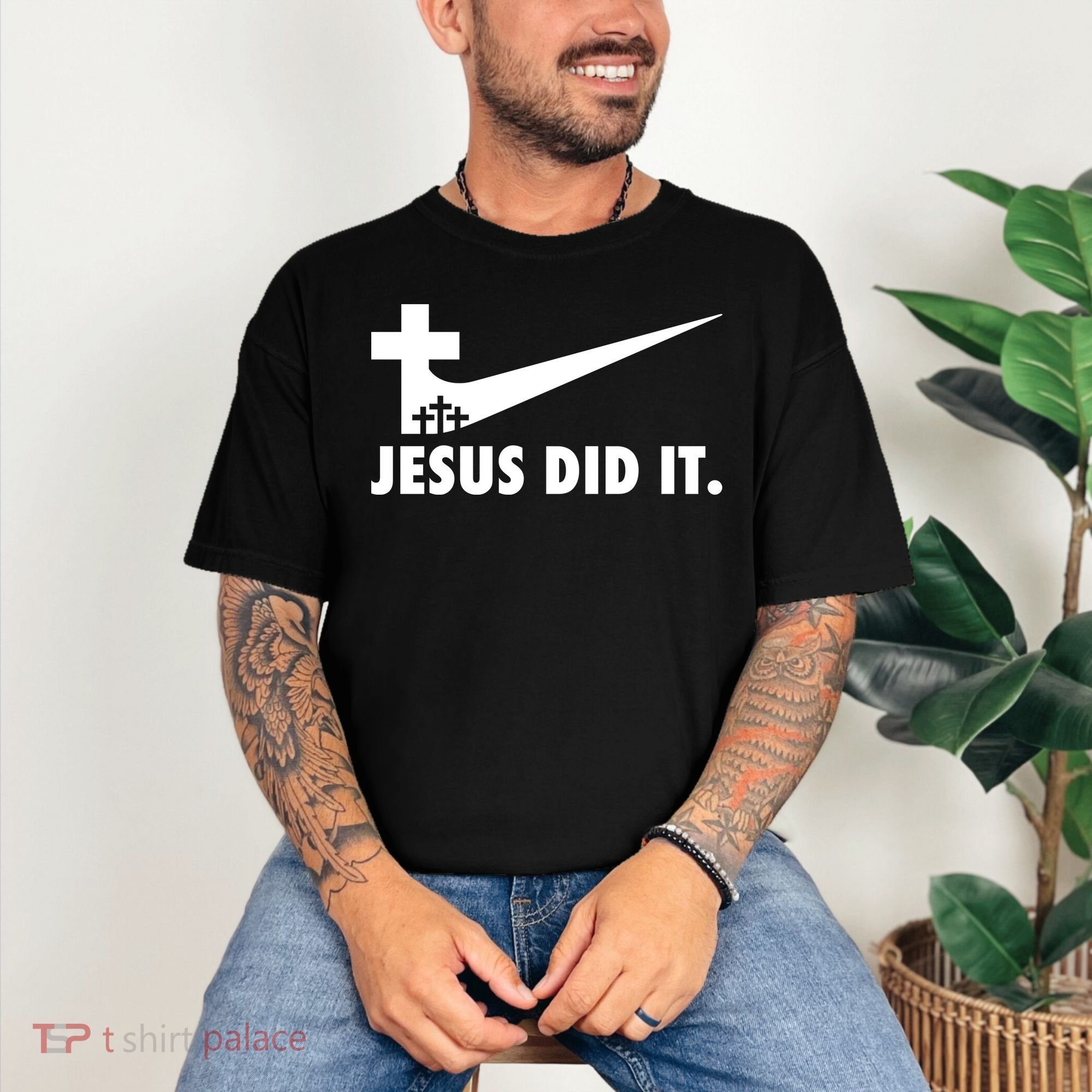 Jesus Did It Cross Comfort Colors T-Shirt