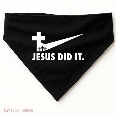 Jesus Did It Cross USA-Made Doggie Bandana