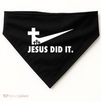 Jesus Did It Cross USA-Made Doggie Bandana thumb 0