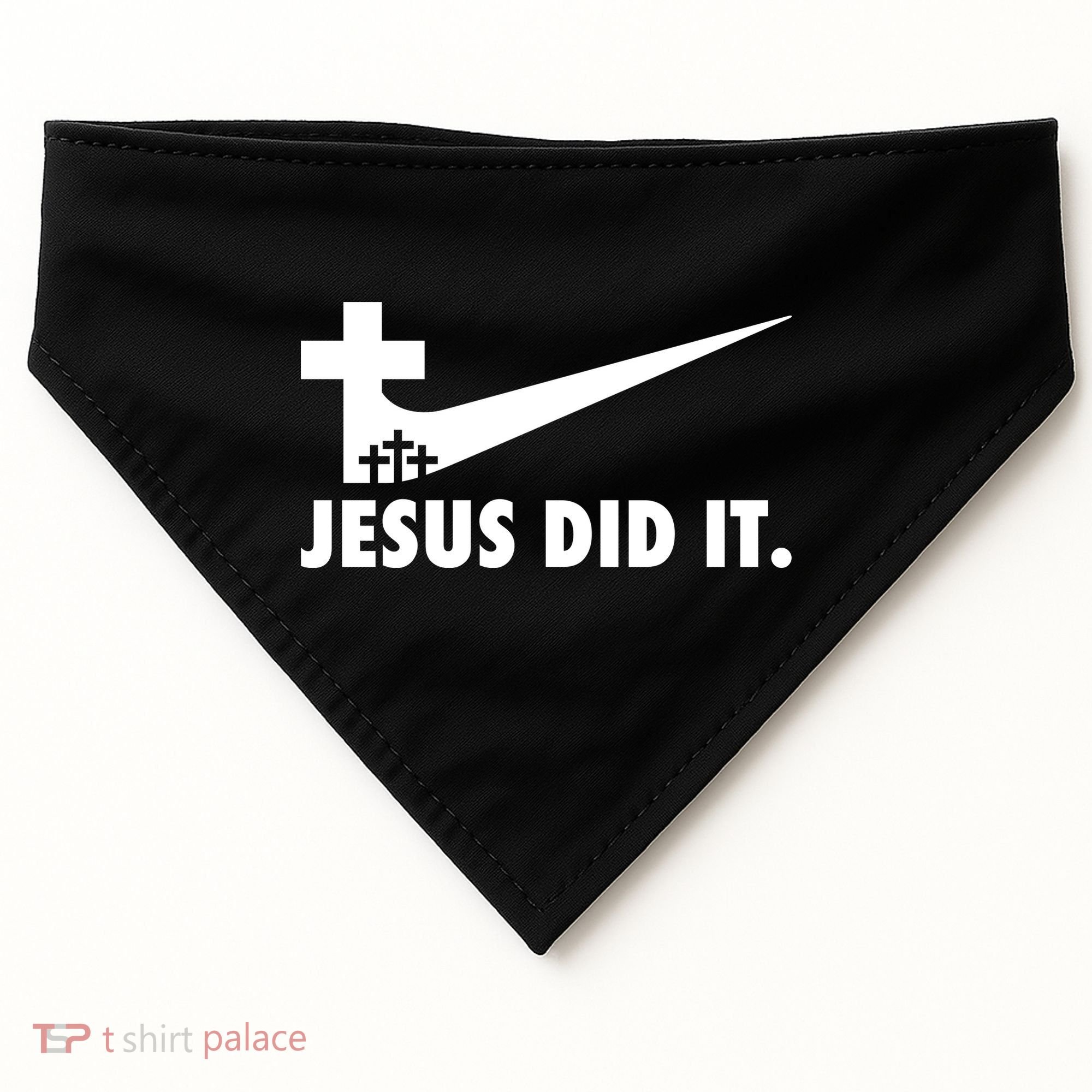 Jesus Did It Cross USA-Made Doggie Bandana