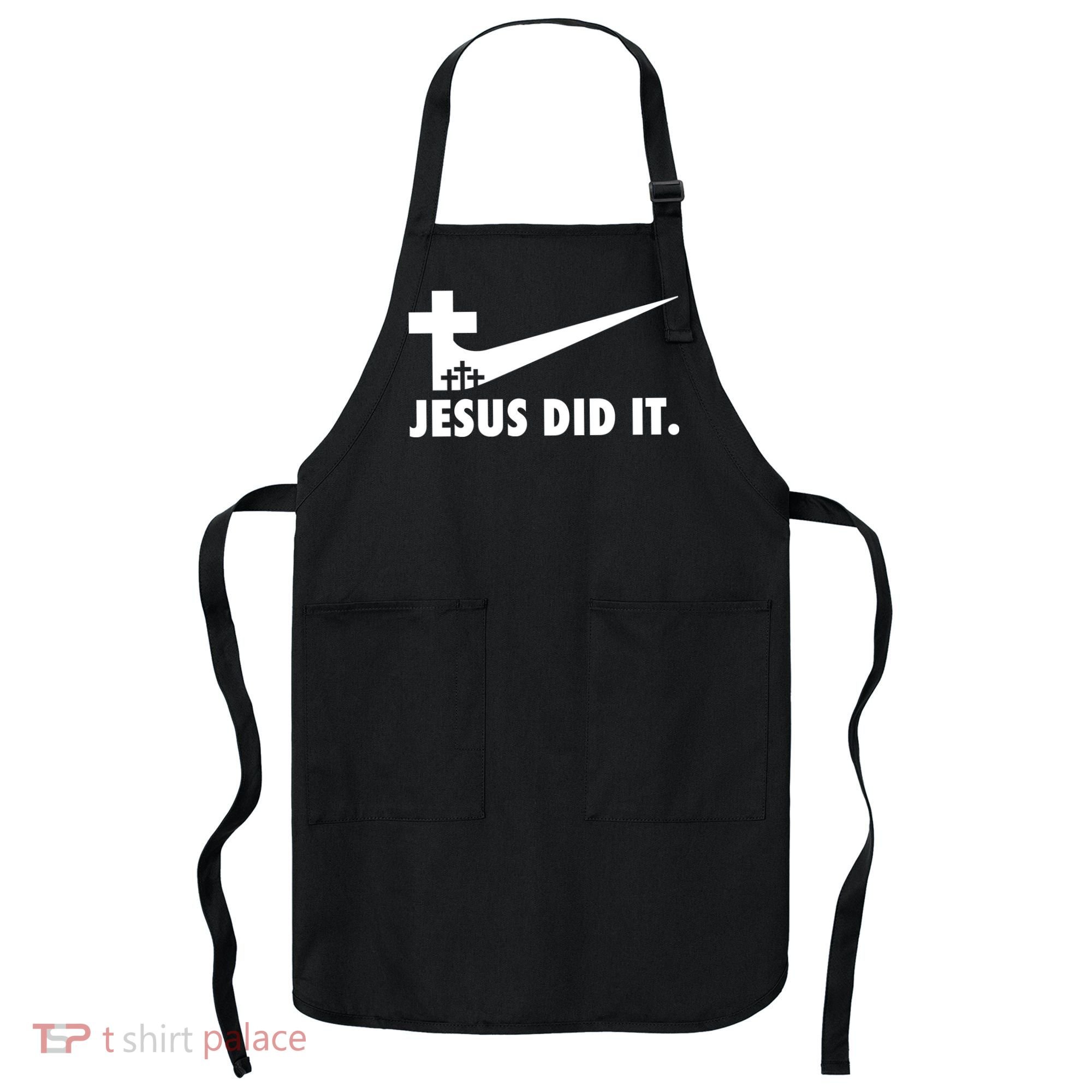 Jesus Did It Cross Apron