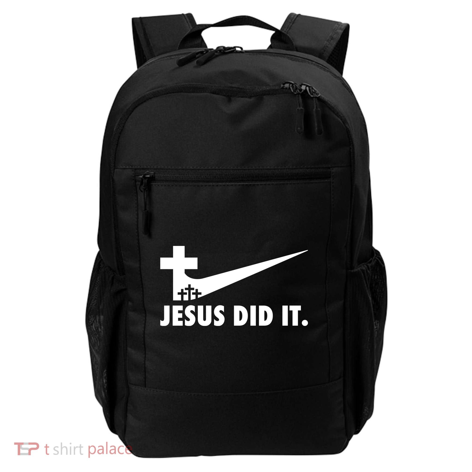 Jesus Did It Cross Backpack