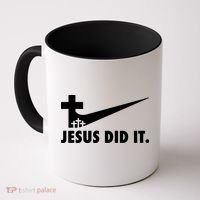 Jesus Did It Cross Coffee Mug thumb 0