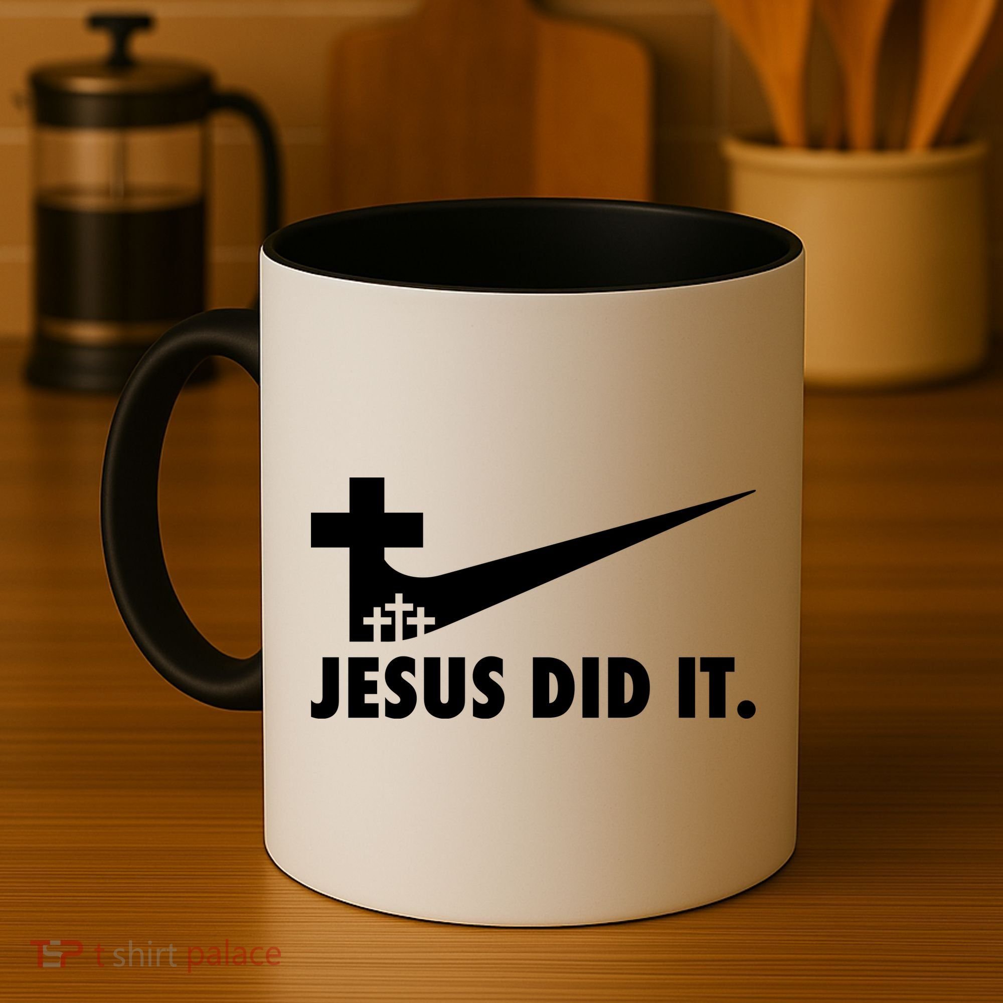 Jesus Did It Cross Coffee Mug