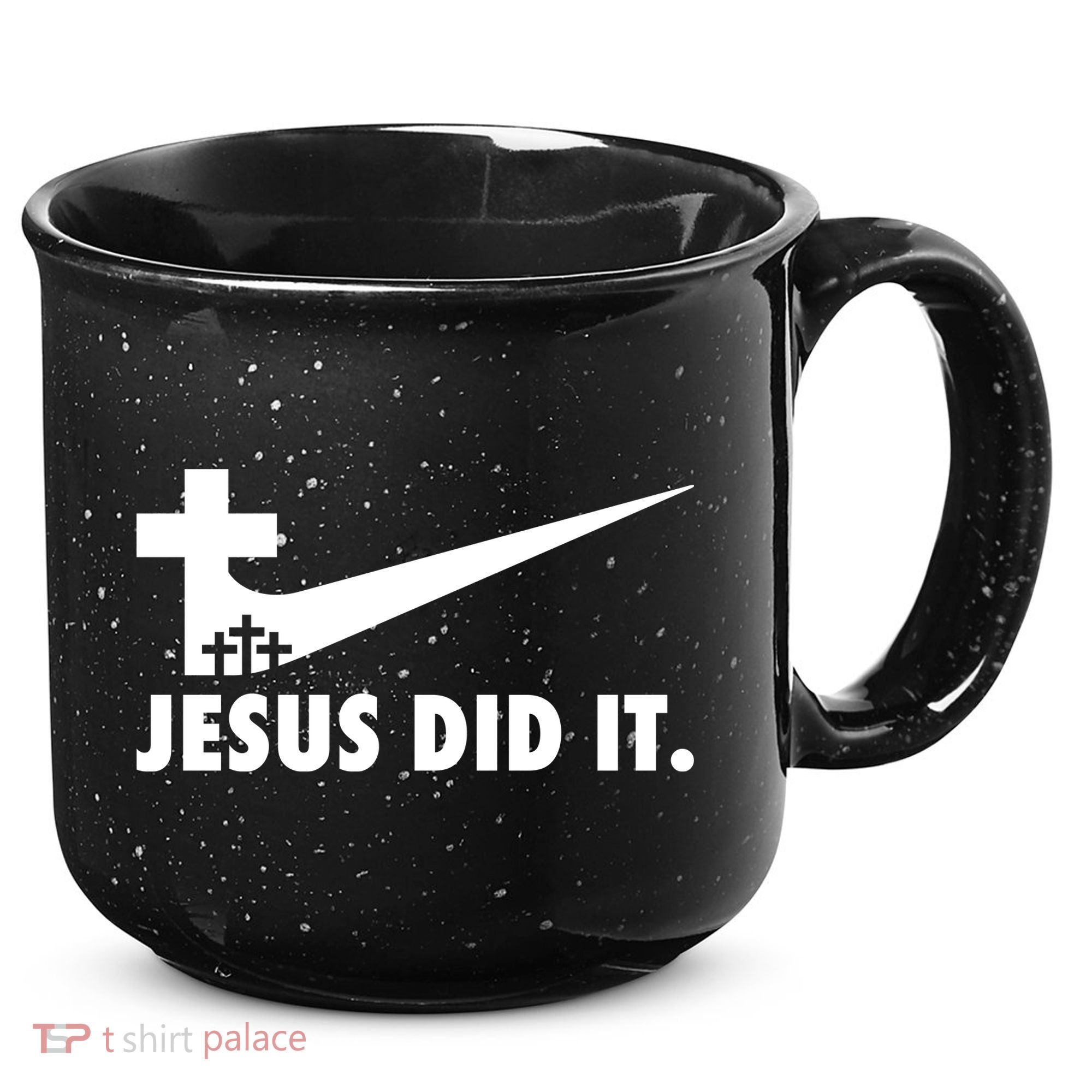 Jesus Did It Cross 15oz Campfire Ceramic Mug