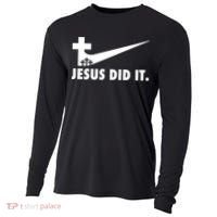 Jesus Did It Cross Cooling Performance Long Sleeve Crew thumb 0