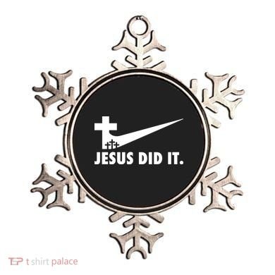 Jesus Did It Cross Ornament
