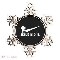 Jesus Did It Cross Ornament thumb 0