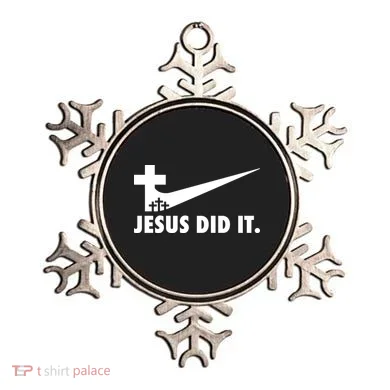 Jesus Did It Cross Ornament