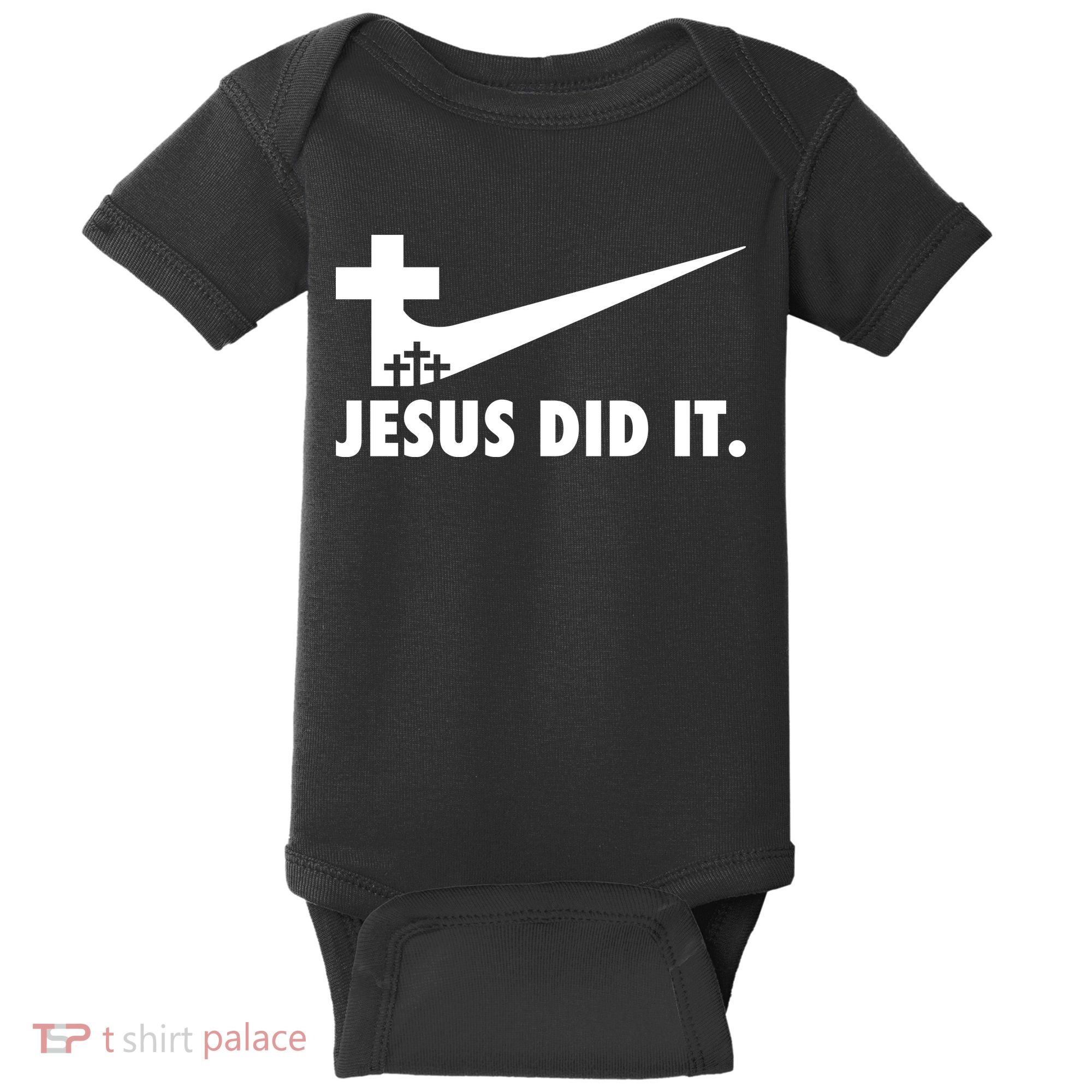 Jesus Did It Cross Baby Bodysuit
