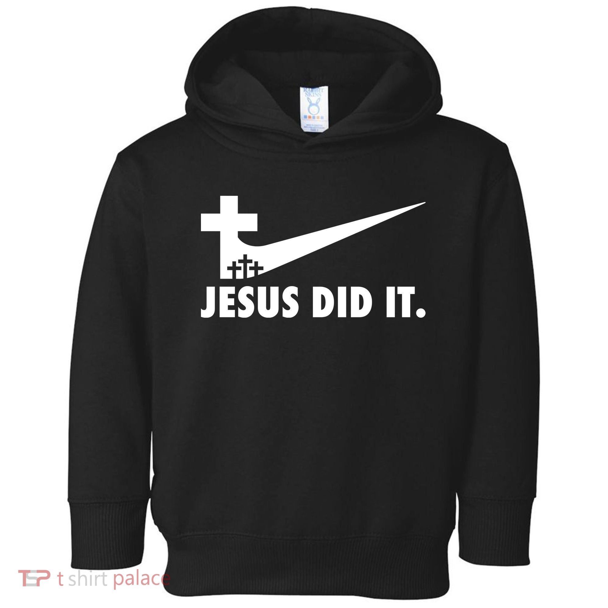 Jesus Did It Cross Toddler Hoodie