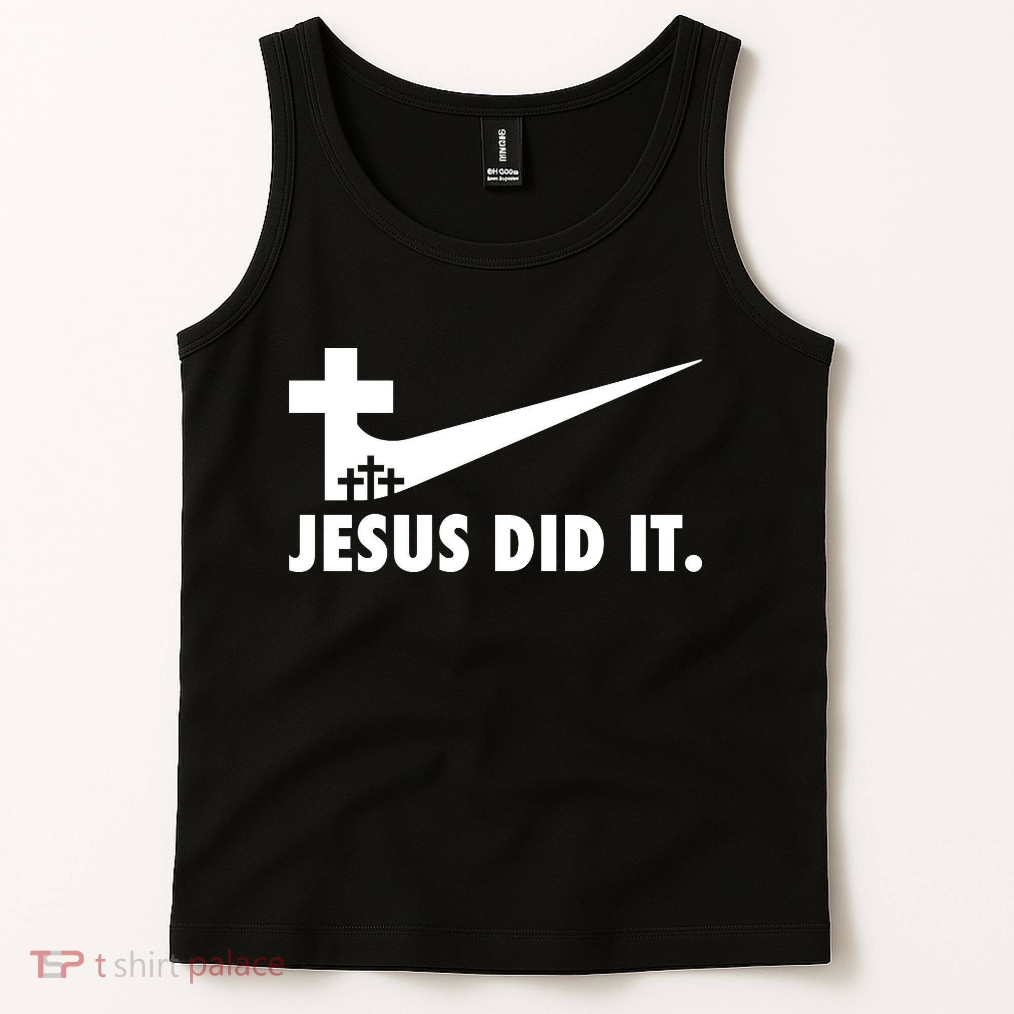 Jesus Did It Cross Tank Top