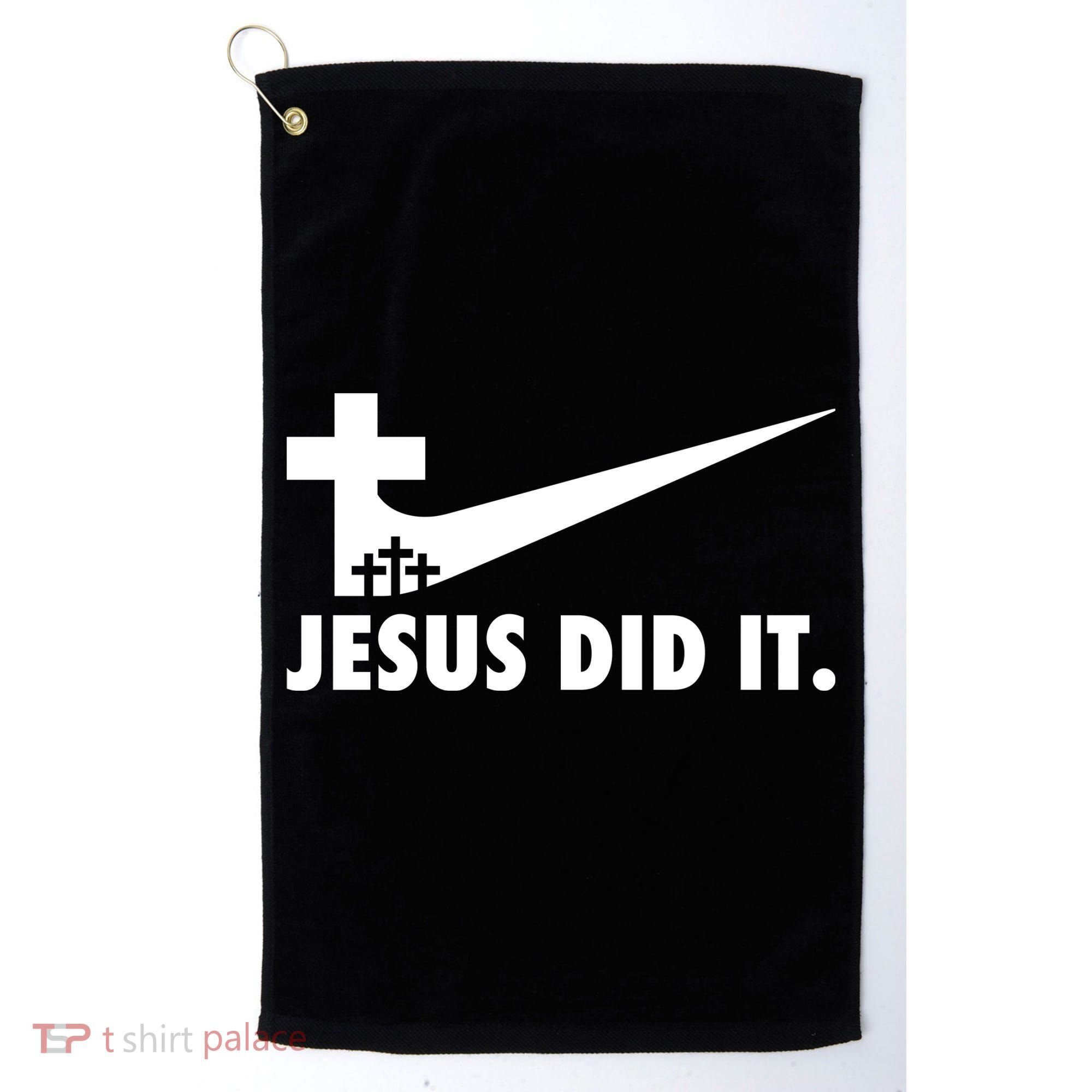 Jesus Did It Cross Golf Towel