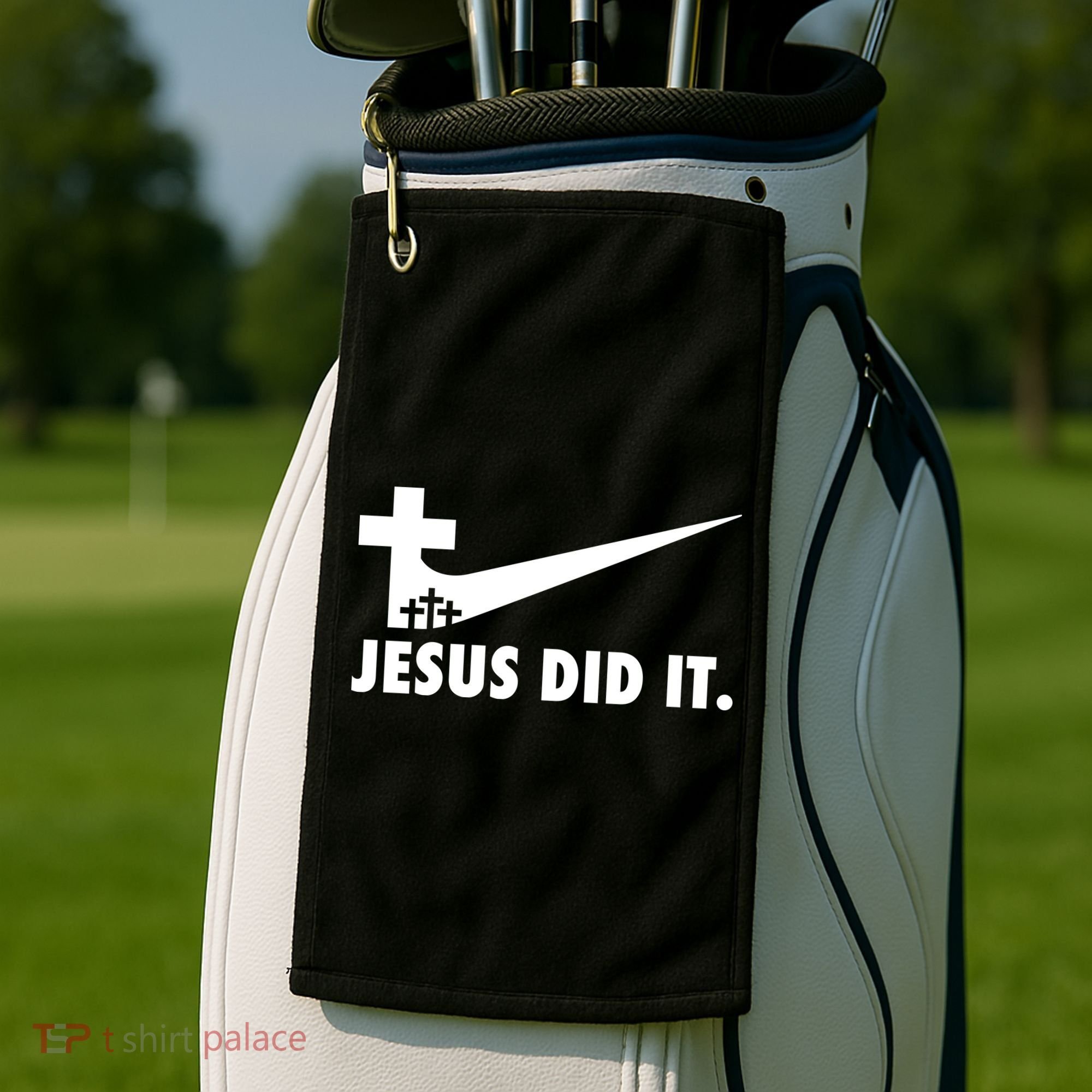 Jesus Did It Cross Golf Towel