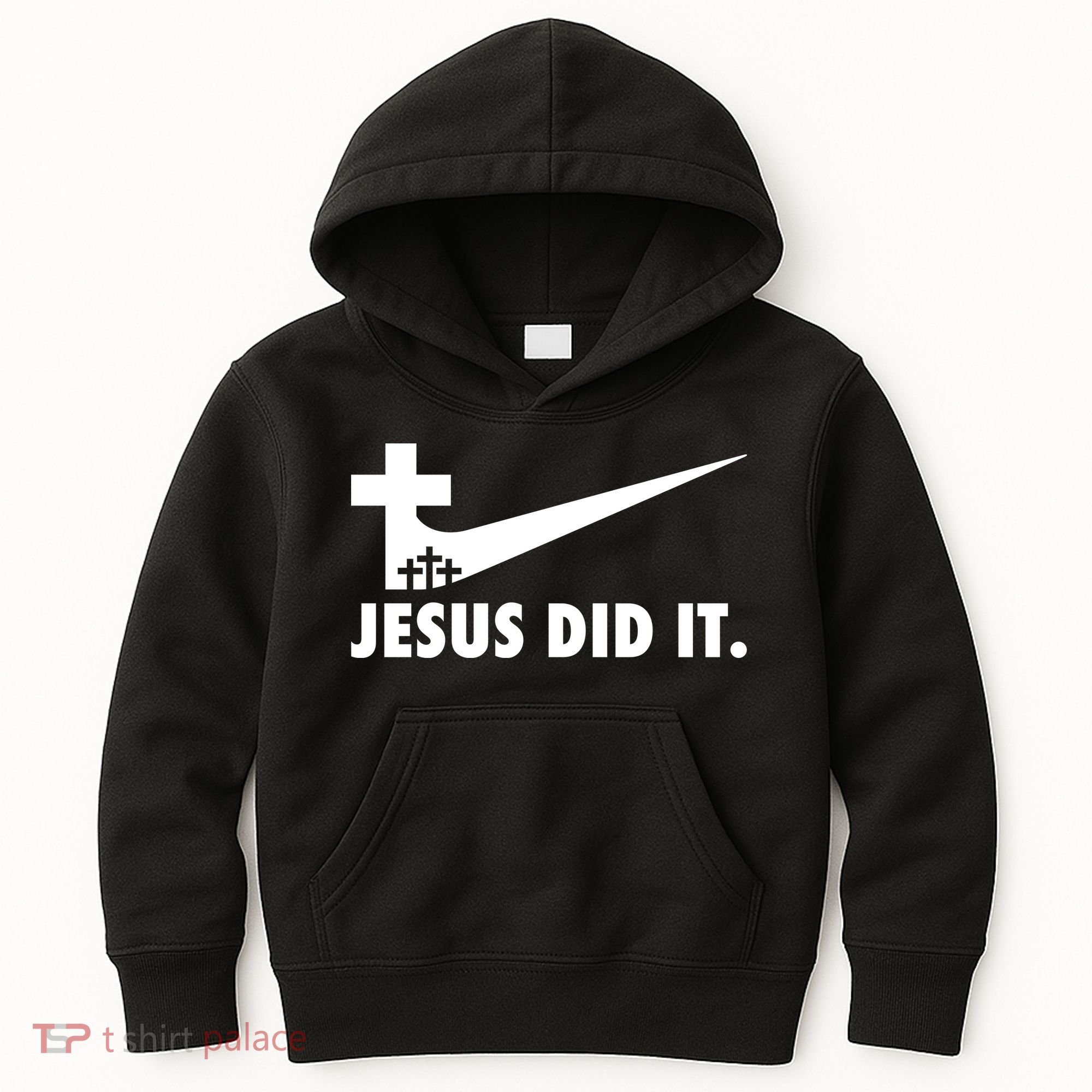 Jesus Did It Cross Kids Hoodie