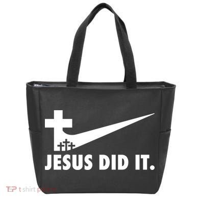 Jesus Did It Cross Tote Bag