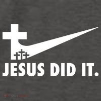 Jesus Did It Cross Vector Backpack thumb 2