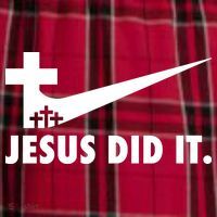 Jesus Did It Cross Women's Flannel Plaid Pajama Pants thumb 2