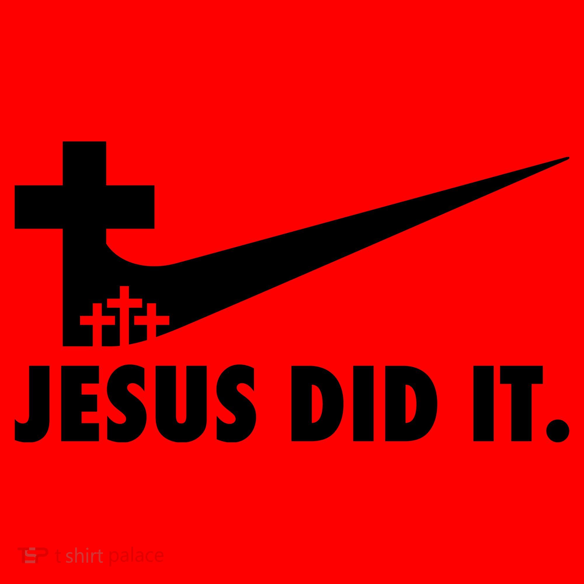 Jesus Did It Cross Santa Hat