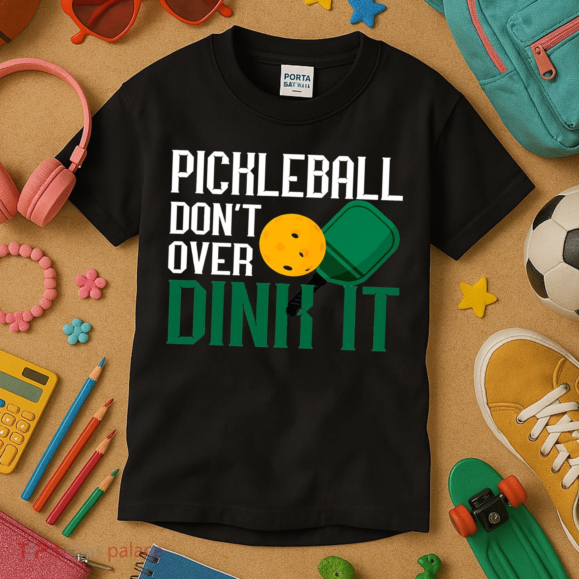 Just Dink It Pickleball Player Fan Gift Kids T-Shirt