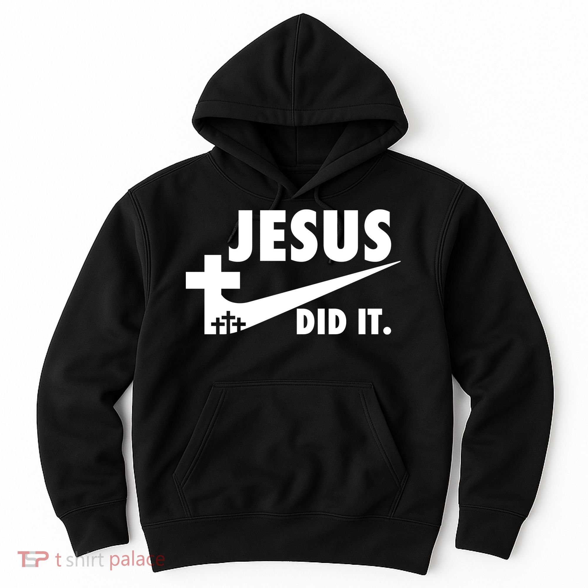 Jesus Did It Faith Cross Christian Hoodie